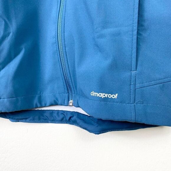 Adidas Men’s Teal Blue Climaproof Outdoor Weather Resistant Zip Up Jacket Size S - Picture 4 of 8